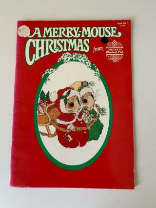 1982 Vintage A Merry Christmas Cross Stitch 16 Pattern Booklet Gloria & Pat