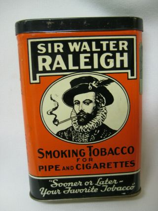 Sir Walter Raleigh Tobacco Pocket Tin Brown & Williamson Tobacco Louisville Ky