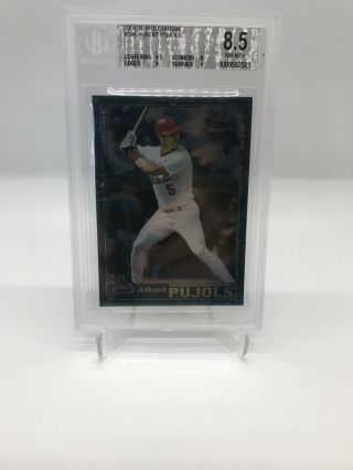 Albert Pujols Rc Rookie 2001 Topps Chrome 596 Late Addition Edition Bgs 8.  5