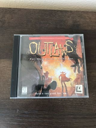 Outlaws (pc,  1997) Lucasarts - 2 Disc Pc Game - Vintage