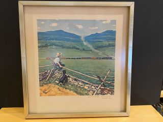 Vintage Signed/inscribed Norman Rockwell Print " Summer " From The Four Seasons