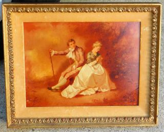 Vintage 18 - 19th C.  Oil On Board,  Signed Mystery Artist