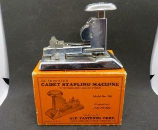 Ace Fastener Corp Vintage Improved Cadet Stapling Machine Model 302