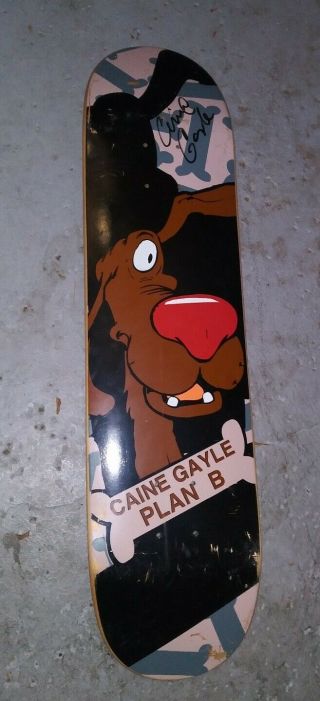 Rare Vintage Caine Gayle 95ish Plan B Skateboard Signed Nos Danny Way Hensley