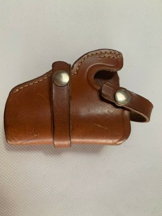 Vintage Smith & Wesson Brown Holster 21 62 Rh 2 " Snub In The Usa