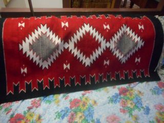 Antique Zapotec Navajo Native American Mayan Style Large Wool Indian Rug