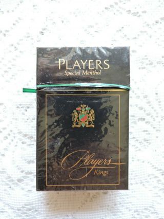 Vintage Players Special Menthol Kings Cigarette Hard Pack Empty Box Display Only