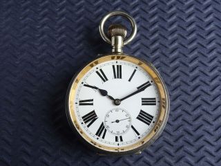 1930s Extra Large 15 Jewel Goliath Quality Gents Pocket Watch Antique