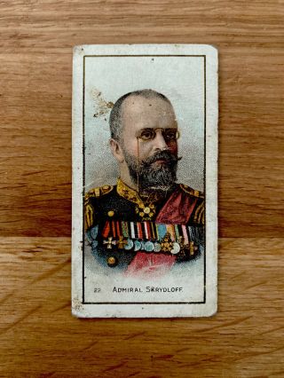 Rare Taddy Russo Japanese War Cigarette Card 1904 No.  22 Cat Price £22