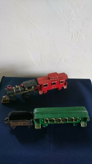 Antique/vintage,  Cast Iron,  Floor Toy,  Train Set