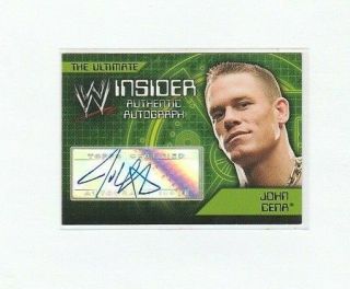 Wwe John Cena Autographed Card