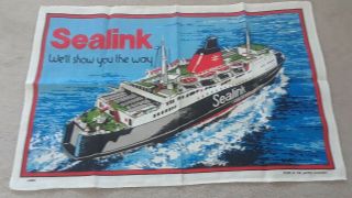 Vintage Sealink Tea Towel - Made In The Uk