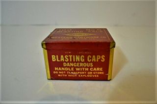 Vintage WESTERN BLASTING CAPS BOX NO.  6 2
