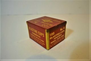 Vintage WESTERN BLASTING CAPS BOX NO.  6 3