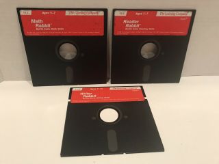 Vintage The Learning Company Apple Educational 5.  25” Floppy Disks 3