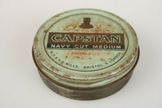 Capstan Navy Cut Medium Tobacco Tin Vintage Bristol,  Uk.