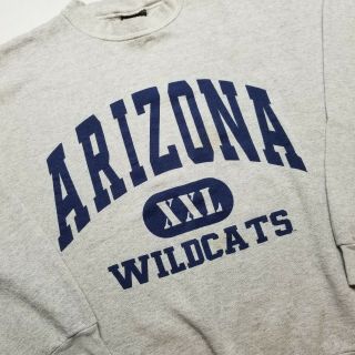 Vtg Tsi Arizona Wildcats Mens Sweatshirt Sz Xl Gray Pullover Made Usa Ncaa E14