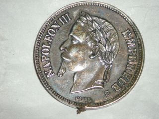 Vintage Napoleon Iii Empereur Empire Francais 1870 Coin Lighter