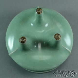 Chinese / Japanese Celadon Glazed Porcelain Tripod Censer,  19th C.  or Earlier 3