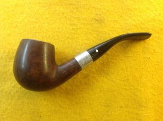 Vintage Tobacco Smoking Pipe Dr Grabow Silver Duke Imported Briar