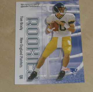 2000 Fleer Skybox Impact Football 27 Tom Brady Patriots Rookie Card Rc Psa 10?