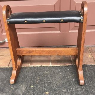 Stickley Era Lakeside Shops Cut Out Footstool
