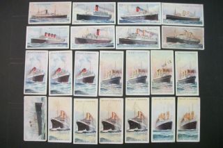 Cigarette Tobacco Cards Wills Merchant Ships Of The World 1924 22 Cards