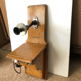 Antique Stromberg Carlson Telephone Wooden Wall Phone
