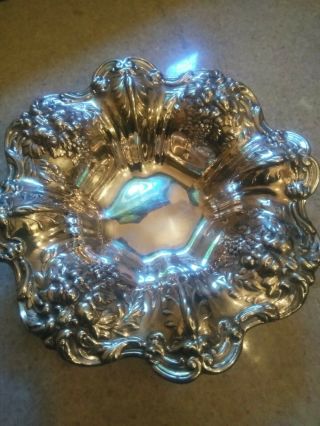 Vintage Reed & Barton Francis Sterling Silver Nut Candy Dish 2 " X 8 "