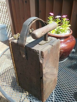 Vintage/antique Reliable Blasting Machine.  3 Wooden.  Been.  Look See