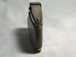 Vintage Gold Tone Leather Wrapped Lighter Japan 2