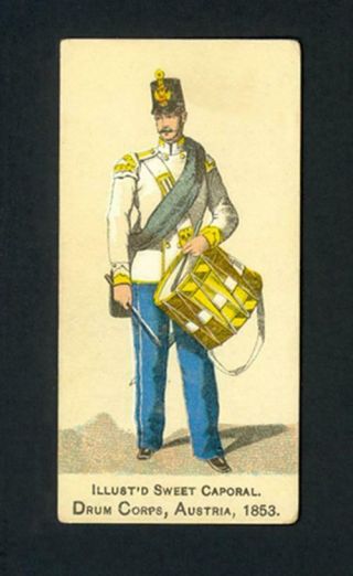 Drum Corps,  Austria,  1853 1888 N224 Kinney Bros.  Military Series - Vg - Ex,