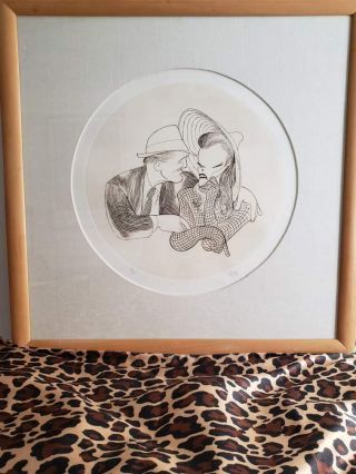 Al Hirschfeld " Woman Of The Year " Authentic,  Signed Etching,  Number 186/750