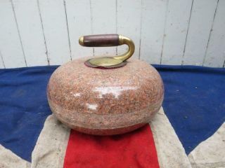 Antique Vintage Scottish Highland Granite Curling Stone Sporting Antiques
