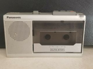 Vintage Panasonic Rq - 341a Portable Cassette Recorder Player Microphone