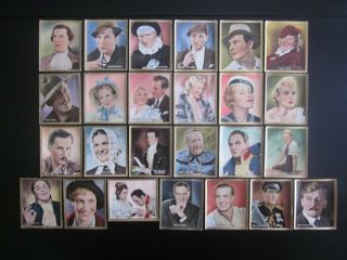 25 Color German Cigarette Cards Of German Film Stars,  Issued 1935,  2/2