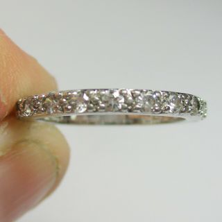 Vintage Estate Diamond Sterling Silver 925 Ring - 2.  1 Grams - Size 6