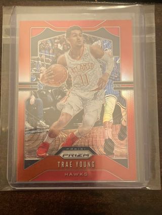 2019 - 20 Panini Prizm Trae Young 2nd Year 31 Red Prizm 35/299
