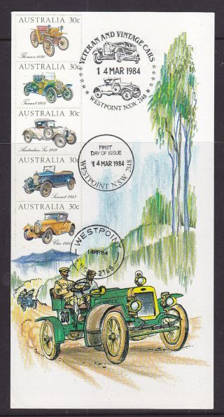 Nsw 12 Australian Vintage And Veteran Cars Maximum Card,  Scarce