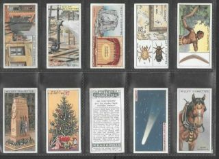 Wills 1926 Interesting (knowledge) Full 50 Card Set  Do You Know 3rd