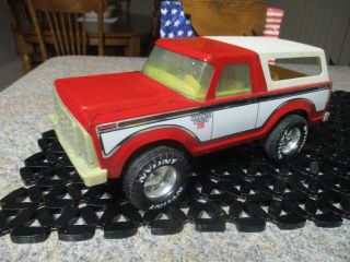 Nylint Vintage Bronco Ranger Xlt Red & White With Cap 10 " Long