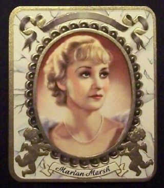 91 Marian Marsh 1934 Garbaty Film Star Series 1 Embossed Cigarette Card