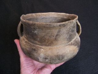 Solid Authentic Circa 1300 - 1400 Ad Mississippian Pottery Jar From Arkansas
