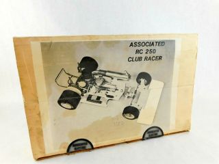 Vintage Team Associated Club Racer Rc 250 (box Only) Rc250
