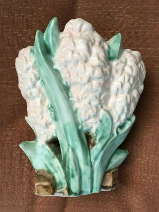 Vintage Mccoy Pink Hyacinth Flower Planter Vase Art Pottery 8 "