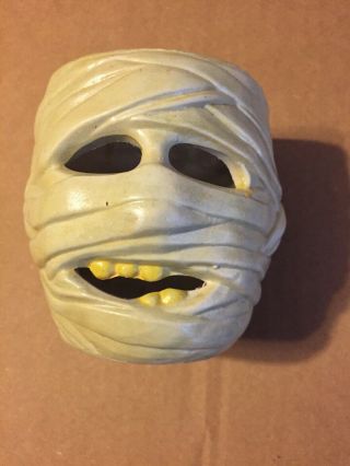 Vintage Halloween Mummy Candle Holder Ceramic 4 " X 5 "