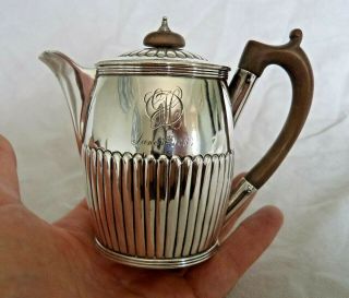 Unusual Campaign / Travel? Georgian London 1809 Solid Silver Coffee Biggin Pot