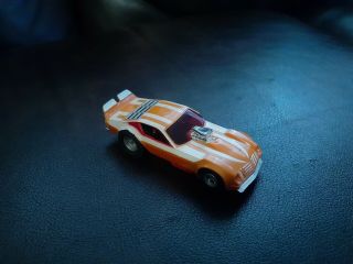 Vintage Aurora Afx Slot Car Orange Camaro Rare