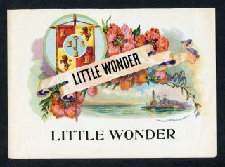 Old Little Wonder Cigar Label - Castle In Bay - A.  Ward Phelps Litho,  Ny