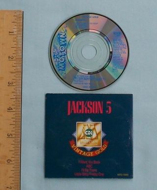 The Jackson 5 Motown Vintage Gold Cd3 Mini 3 Inch Cd - Rare Michael Combined S&h
